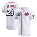 Ldoa C.Reds #21 Hunter Greene Player White Speedway Classic Limited Elite Home Stitched Jerseys