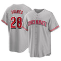 Ldoa C.Reds #28 Eugenio Su¡§¡érez Player Gray Home Game Stitched Jerseys