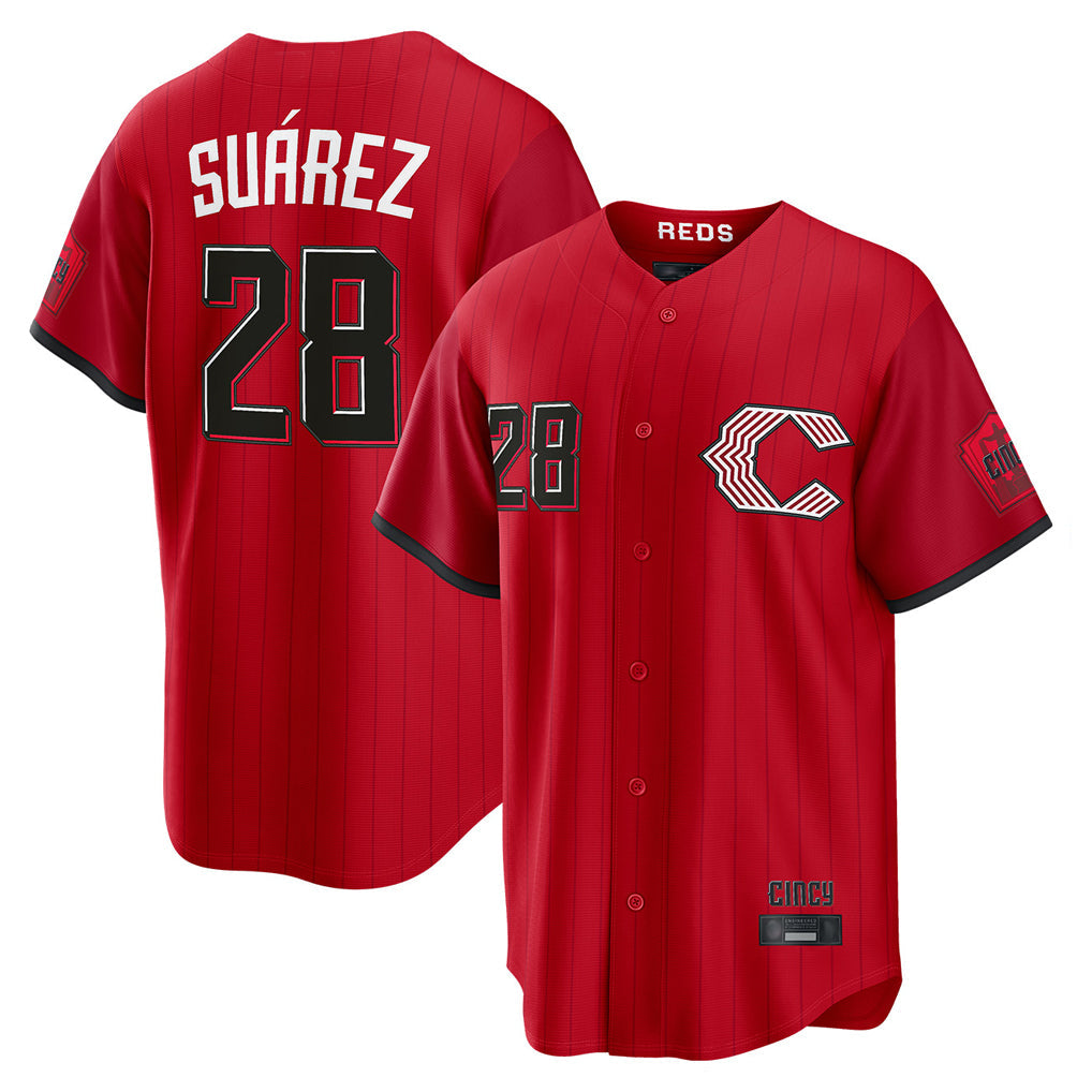 Ldoa C.Reds #28 Eugenio Su¡§¡érez Player Red 2026 City Connect Home Game Stitched Jerseys