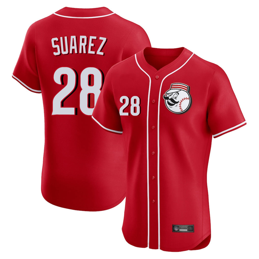 Ldoa C.Reds #28 Eugenio Su¡§¡érez Player Red Limited Elite Home Game Stitched Jerseys