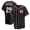Ldoa C.Reds #29 TJ Friedl Player Black Fashion Out Home Game Stitched Jerseys