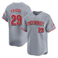 Ldoa C.Reds #29 TJ Friedl Player Gray Home Limited Stitched Jerseys