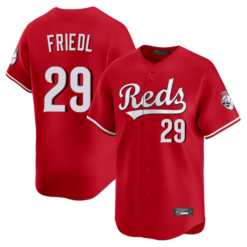 Ldoa C.Reds #29 TJ Friedl Player Red Home Limited Stitched Jerseys