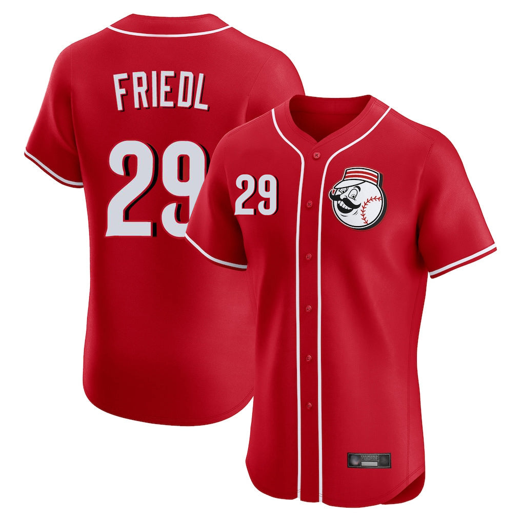 Ldoa C.Reds #29 TJ Friedl Player Red Limited Elite Home Game Stitched Jerseys