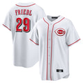 Ldoa C.Reds #29 TJ Friedl Player White Game Home Stitched Jerseys