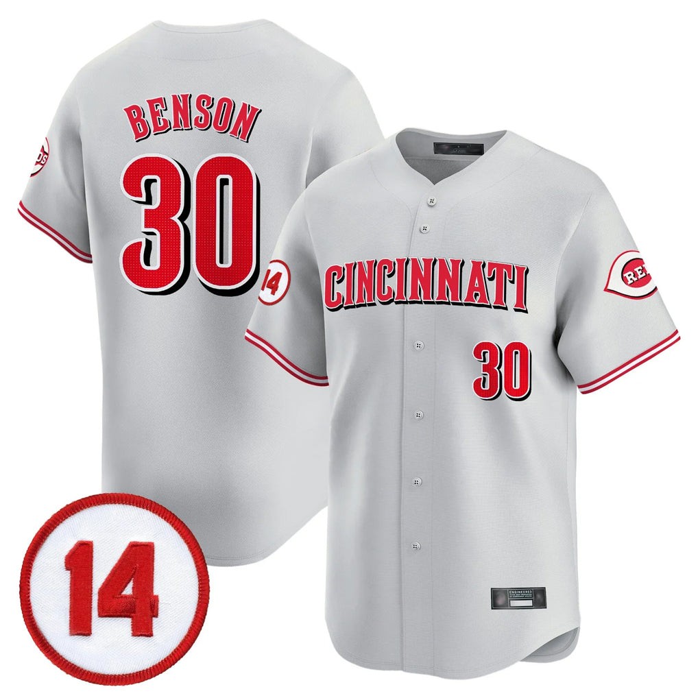 Ldoa C.Reds #30 Ken Griffey Player Gray Vapor Premier Limited Home Stitched Jerseys
