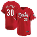 Ldoa C.Reds #30 Ken Griffey Player Red Home Limited Stitched Jerseys