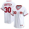 Ldoa C.Reds #30 Ken Griffey Player White Cooperstown Collection Limited T-shirt Home Stitched Jerseys