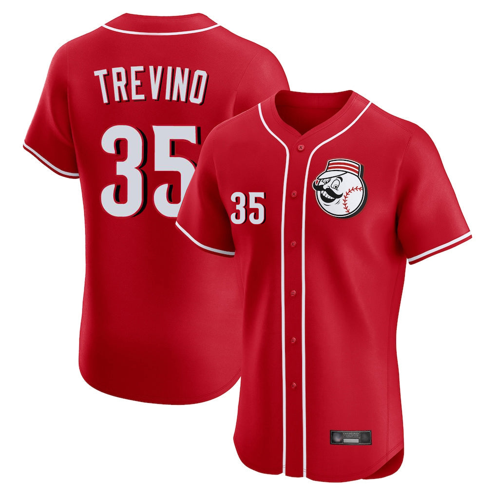 Ldoa C.Reds #35 Jose Trevino Player Red Limited Elite Home Game Stitched Jerseys