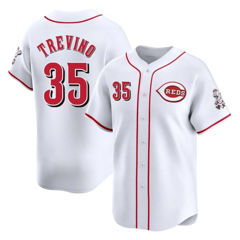 Ldoa C.Reds #35 Jose Trevino Player White Home Limited Stitched Jerseys