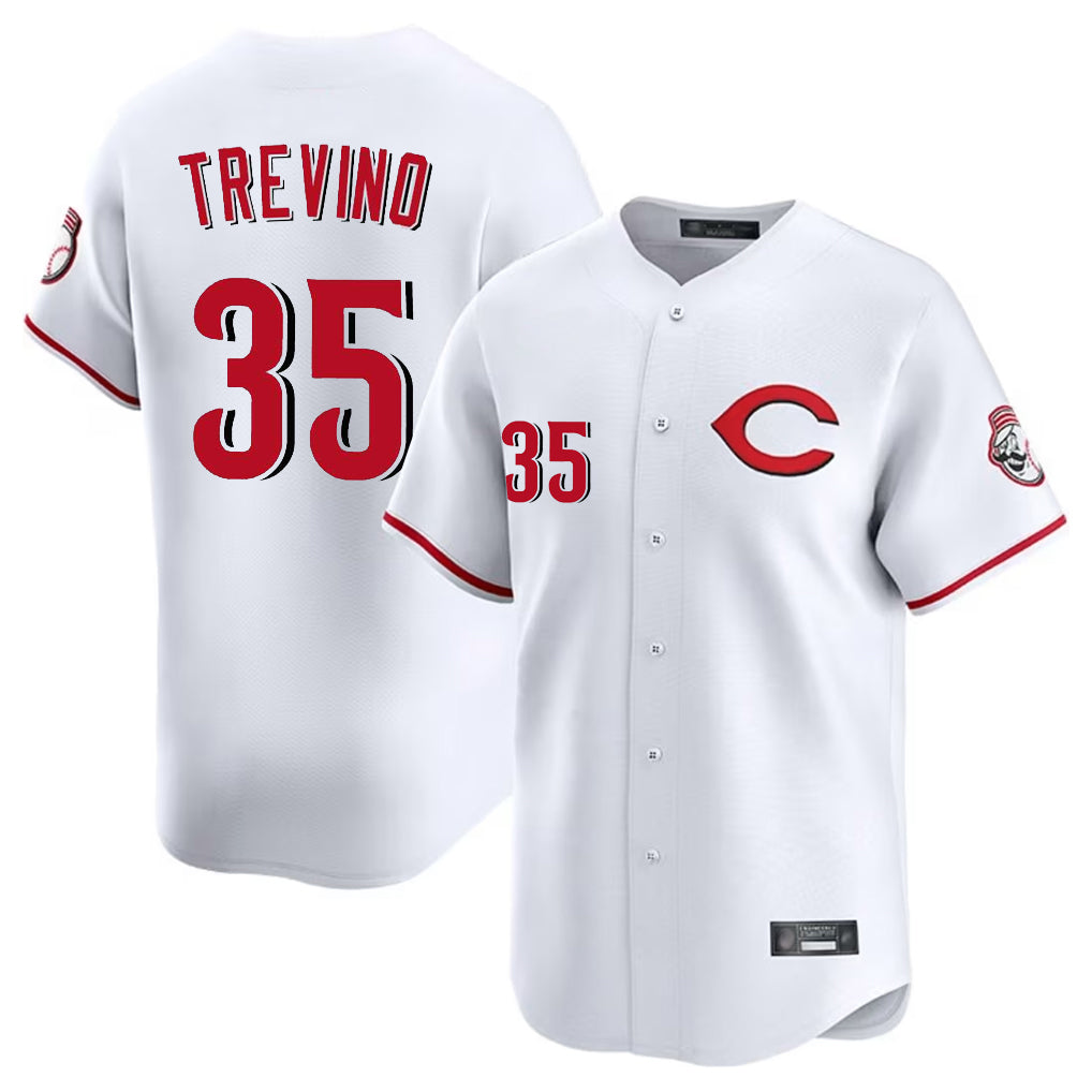 Ldoa C.Reds #35 Jose Trevino Player White Limited Home Stitched Jerseys