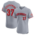 Ldoa C.Reds #37 Tyler Stephenson Player Gray Limited Elite Home Stitched Jerseys