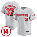 Ldoa C.Reds #37 Tyler Stephenson Player Gray Vapor Premier Limited Home Stitched Jerseys