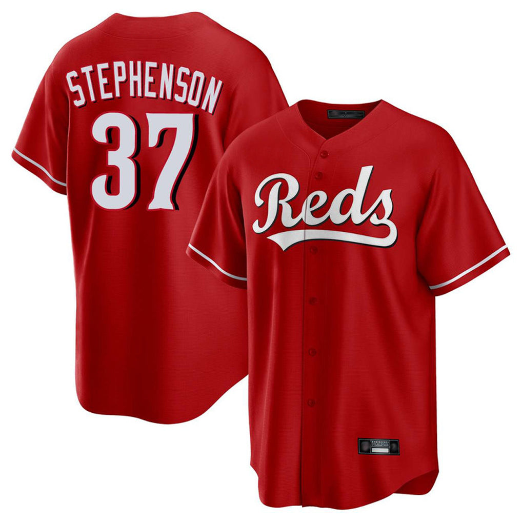 Ldoa C.Reds #37 Tyler Stephenson Player Red Home Game Stitched Jerseys