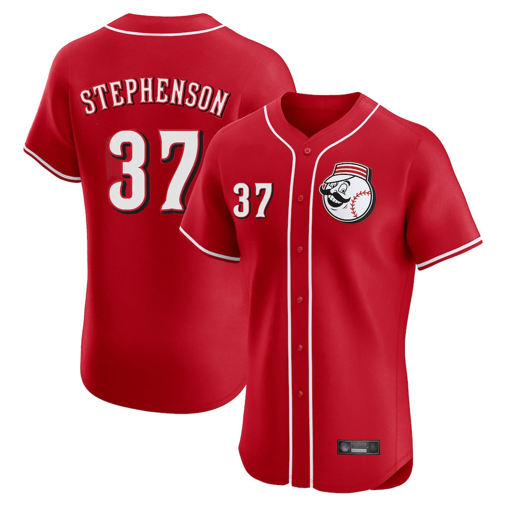 Ldoa C.Reds #37 Tyler Stephenson Player Red Limited Elite Home Game Stitched Jerseys