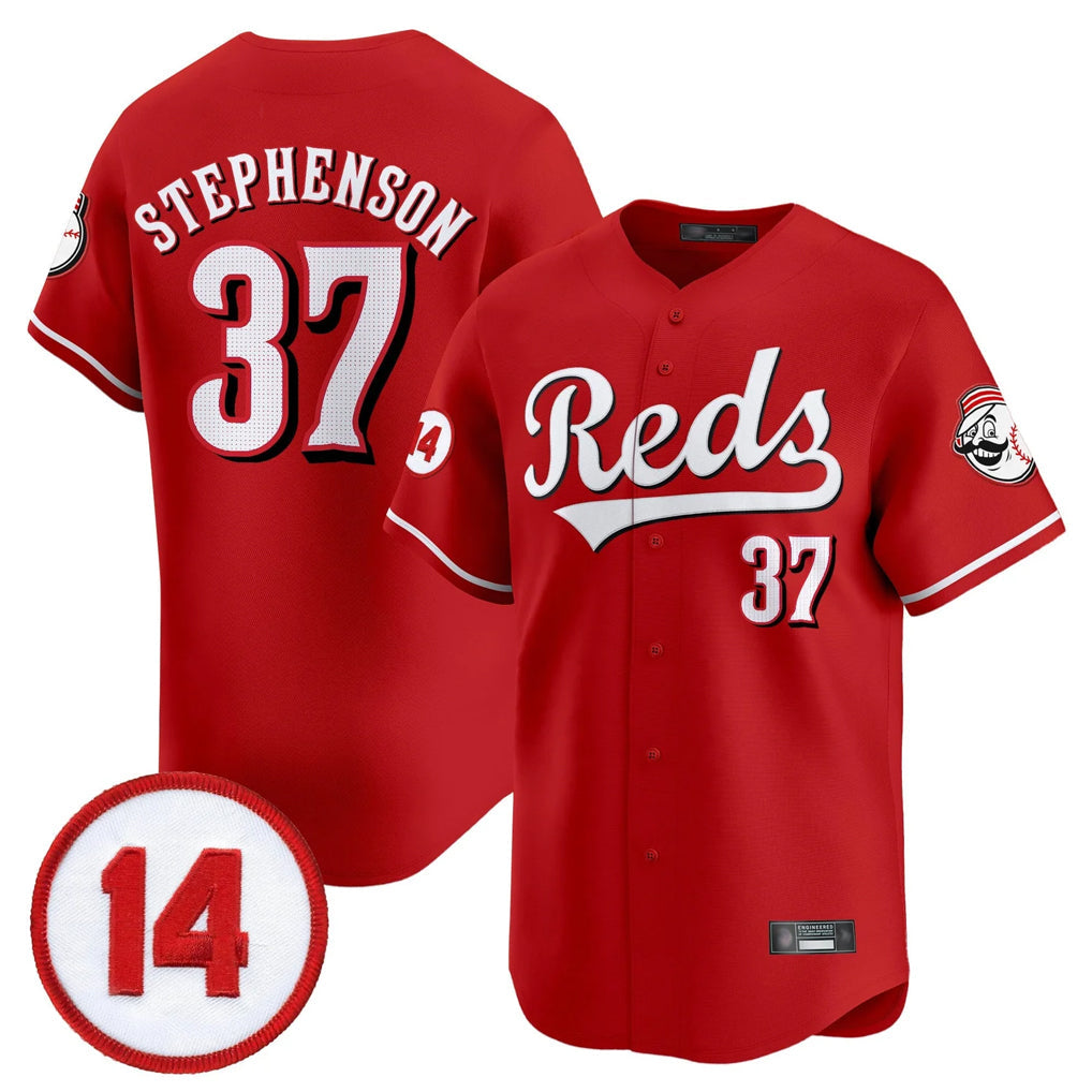 Ldoa C.Reds #37 Tyler Stephenson Player Red Vapor Premier Limited Home Stitched Jerseys