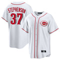 Ldoa C.Reds #37 Tyler Stephenson Player White Game Home Stitched Jerseys