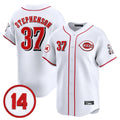 Ldoa C.Reds #37 Tyler Stephenson Player White Vapor Premier Limited Home Stitched Jerseys