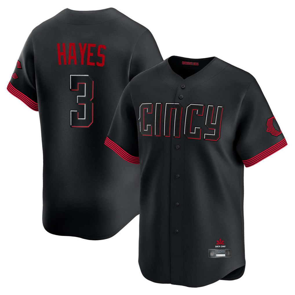 Ldoa C.Reds #3 Ke'Bryan Hayes Player Black City Connect Home Limited Stitched Jerseys