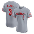 Ldoa C.Reds #3 Ke'Bryan Hayes Player Gray Limited Elite Home Stitched Jerseys