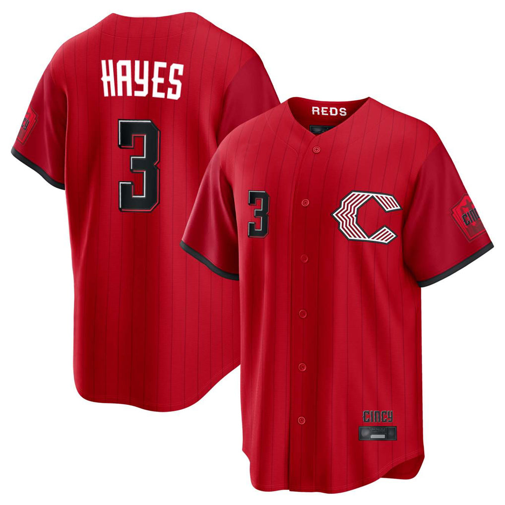 Ldoa C.Reds #3 Ke'Bryan Hayes Player Red 2026 City Connect Home Game Stitched Jerseys
