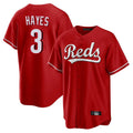 Ldoa C.Reds #3 Ke'Bryan Hayes Player Red Home Game Stitched Jerseys