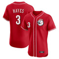 Ldoa C.Reds #3 Ke'Bryan Hayes Player Red Limited Elite Home Game Stitched Jerseys