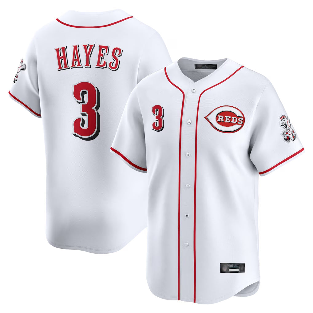 Ldoa C.Reds #3 Ke'Bryan Hayes Player White Home Limited Stitched Jerseys