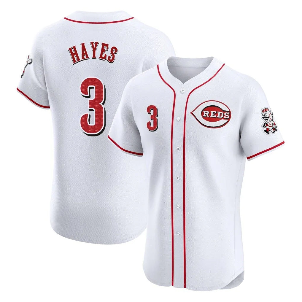 Ldoa C.Reds #3 Ke'Bryan Hayes Player White Limited Elite Home Stitched Jerseys
