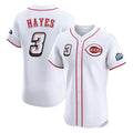 Ldoa C.Reds #3 Ke'Bryan Hayes Player White Speedway Classic Limited Elite Home Stitched Jerseys
