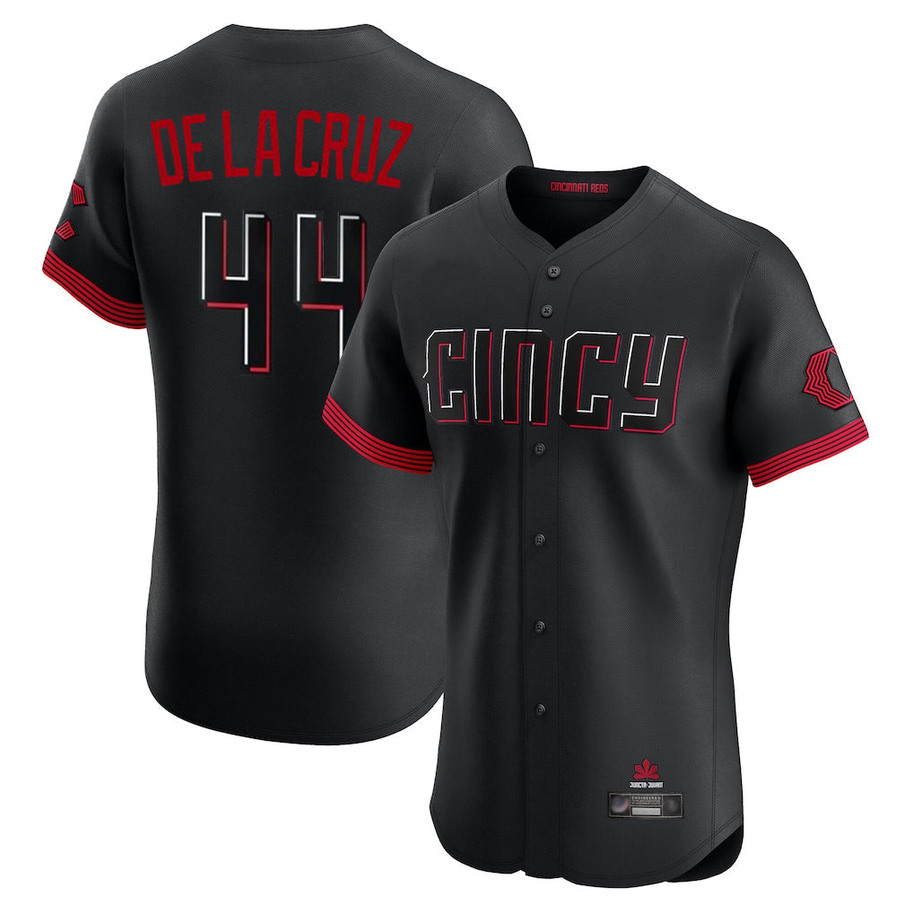 Ldoa C.Reds #44 Elly De La Cruz Player Black City Connect Limited Elite Home Stitched Jerseys