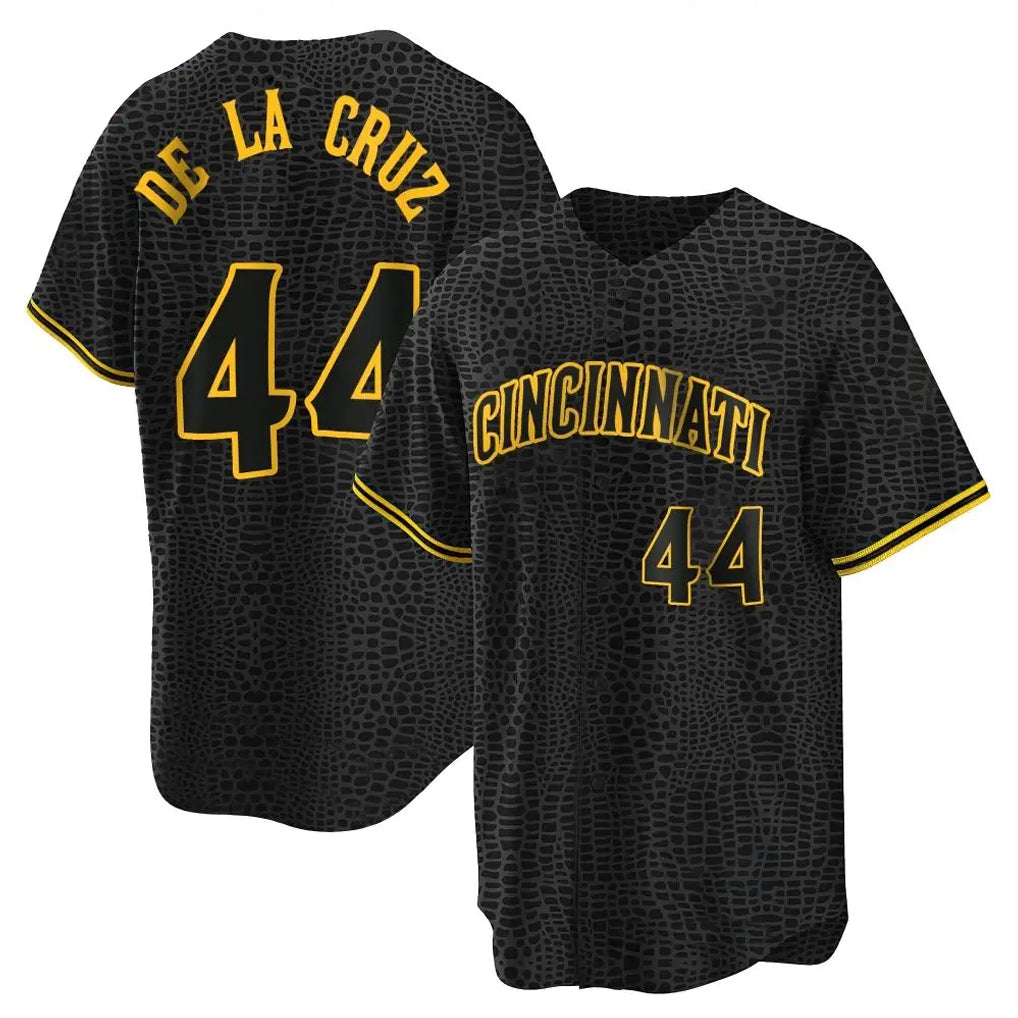 Ldoa C.Reds #44 Elly De La Cruz Player Black Snake Skin City Home Stitched Jerseys