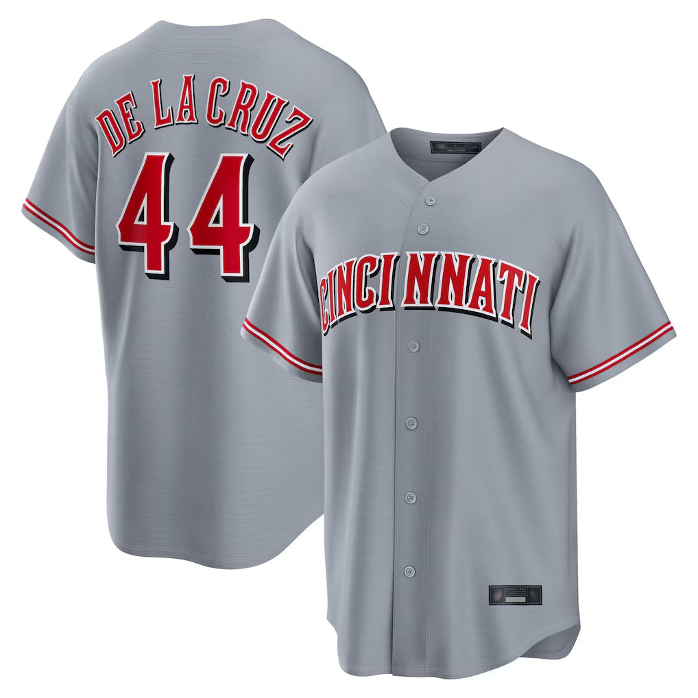 Ldoa C.Reds #44 Elly De La Cruz Player Gray Home Game Stitched Jerseys