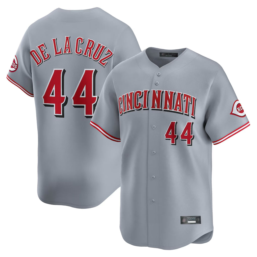 Ldoa C.Reds #44 Elly De La Cruz Player Gray Home Limited Stitched Jerseys