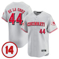 Ldoa C.Reds #44 Elly De La Cruz Player Gray Vapor Premier Limited Home Stitched Jerseys