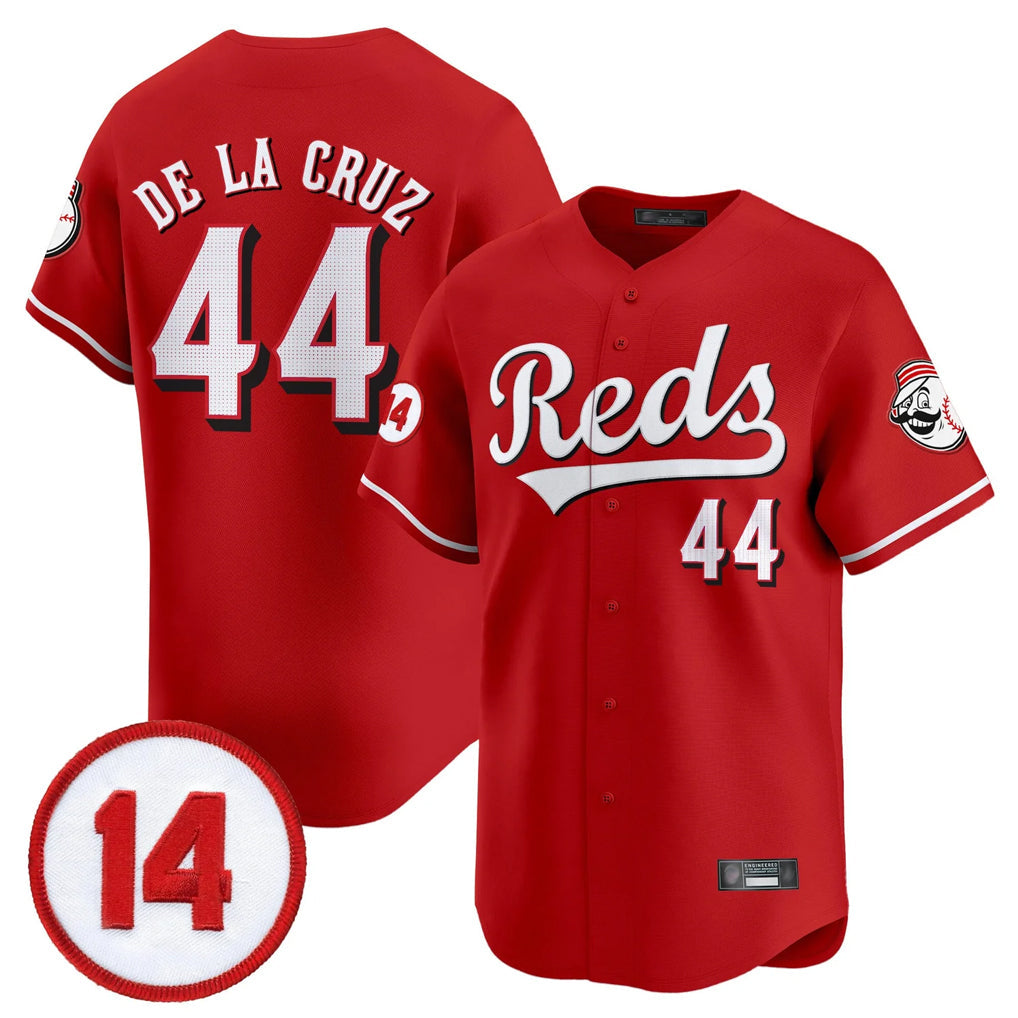 Ldoa C.Reds #44 Elly De La Cruz Player Red Vapor Premier Limited Home Stitched Jerseys