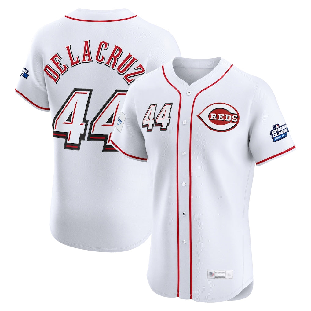 Ldoa C.Reds #44 Elly De La Cruz Player White Speedway Classic Limited Elite Home Stitched Jerseys