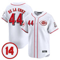 Ldoa C.Reds #44 Elly De La Cruz Player White Vapor Premier Limited Home Stitched Jerseys
