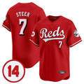 Ldoa C.Reds #7 Spencer Steer Player Red Vapor Premier Limited Home Stitched Jerseys