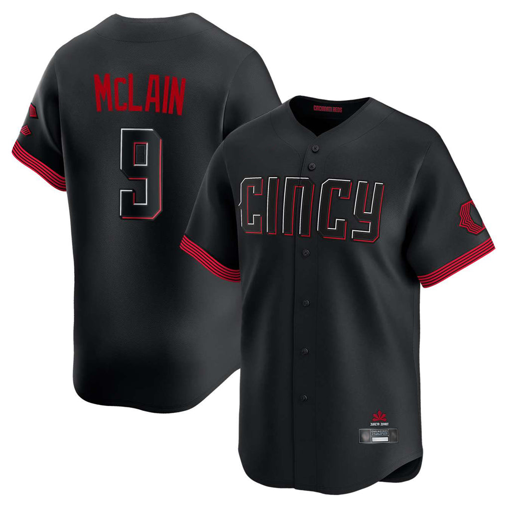 Ldoa C.Reds #9 Matt McLain Player Black City Connect Home Limited Stitched Jerseys