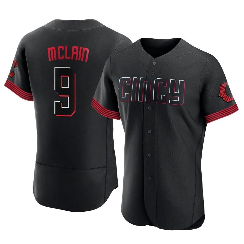 Ldoa C.Reds #9 Matt McLain Player Black City Connect Limited Elite Home Stitched Jerseys