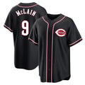Ldoa C.Reds #9 Matt McLain Player Black Fashion Out Home Game Stitched Jerseys