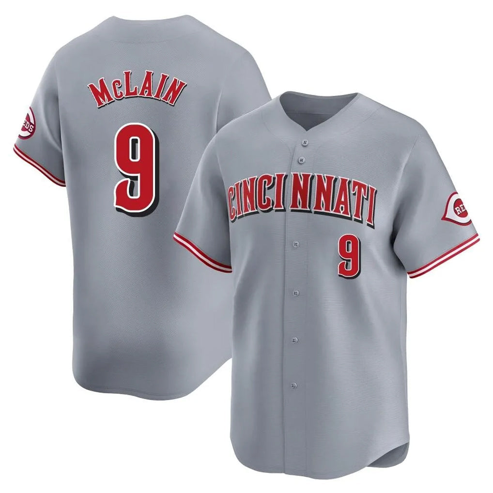 Ldoa C.Reds #9 Matt McLain Player Gray Home Limited Stitched Jerseys