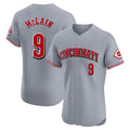 Ldoa C.Reds #9 Matt McLain Player Gray Limited Elite Home Stitched Jerseys