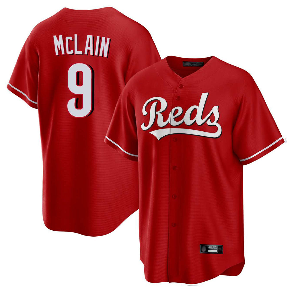 Ldoa C.Reds #9 Matt McLain Player Red Home Game Stitched Jerseys