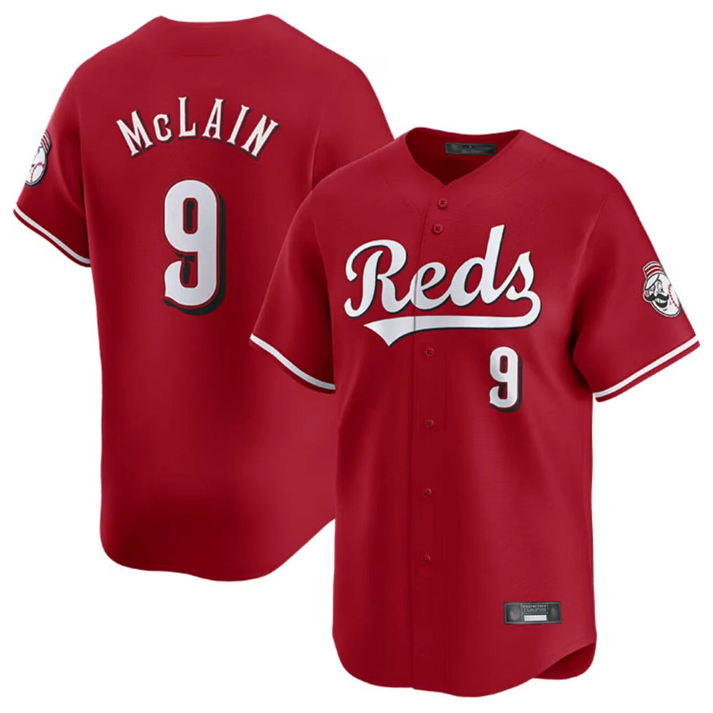 Ldoa C.Reds #9 Matt McLain Player Red Home Limited Stitched Jerseys