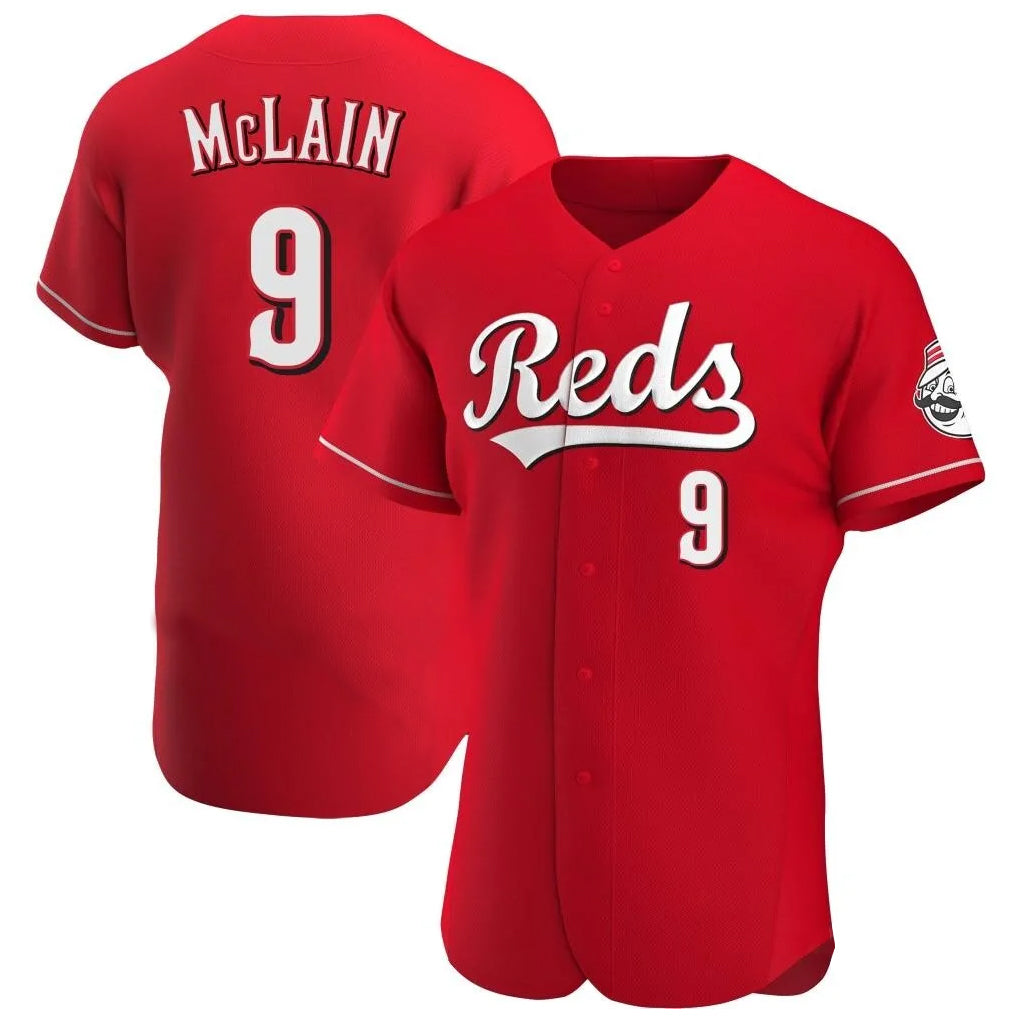 Ldoa C.Reds #9 Matt McLain Player Red Limited Elite Home Stitched Jerseys