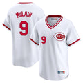 Ldoa C.Reds #9 Matt McLain Player White Cooperstown Collection Limited T-shirt Home Stitched Jerseys