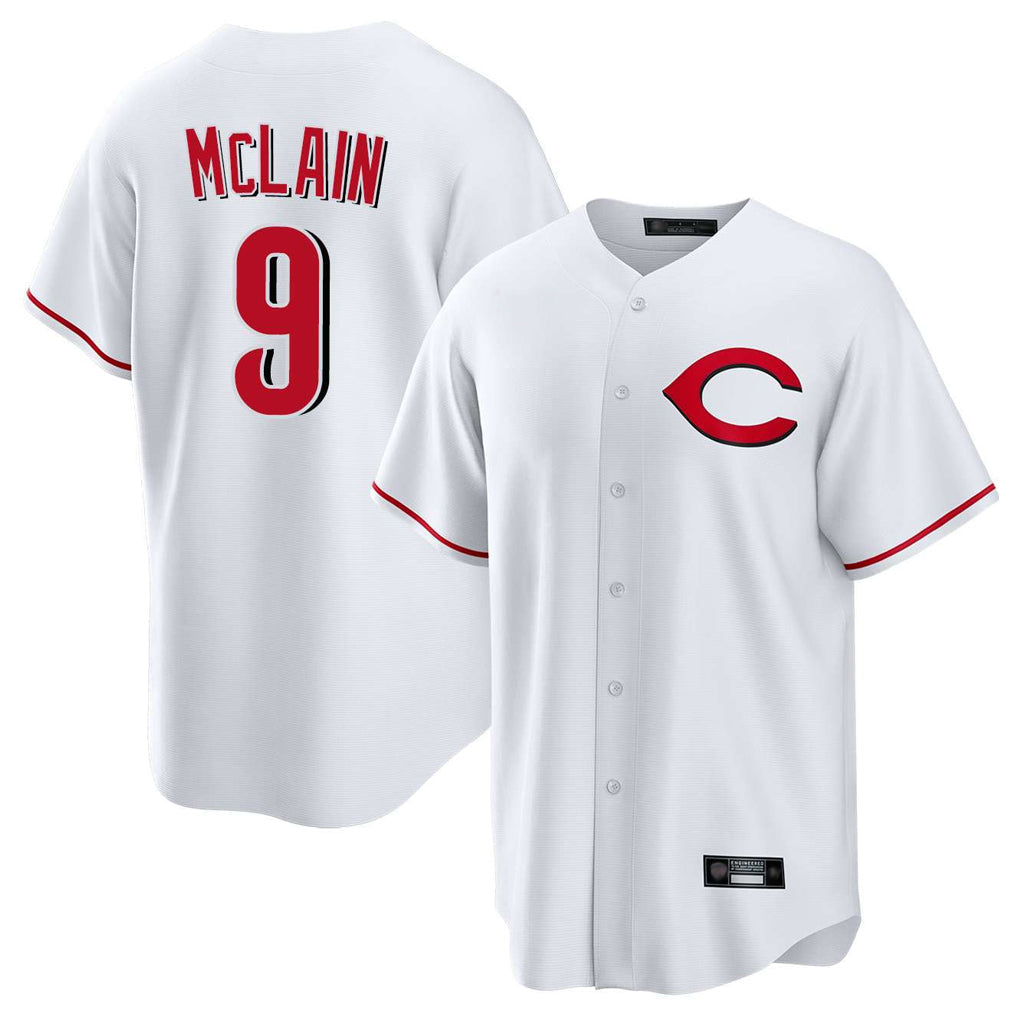 Ldoa C.Reds #9 Matt McLain Player White Home Game Stitched Jerseys