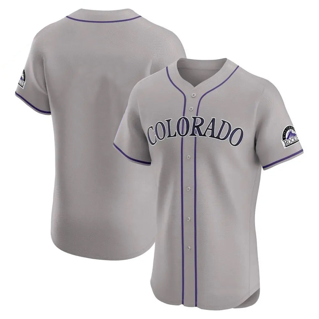 Ldoa C.Rockies Gray Limited Elite Home Blank Player Stitched Jerseys